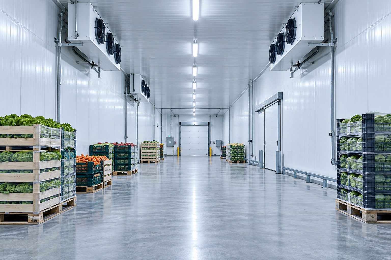 Illustration d’une chambre froide industrielle